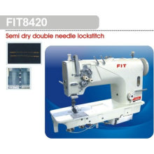 Semi Oil Double Needle Lockstitch Machine Standard Hook